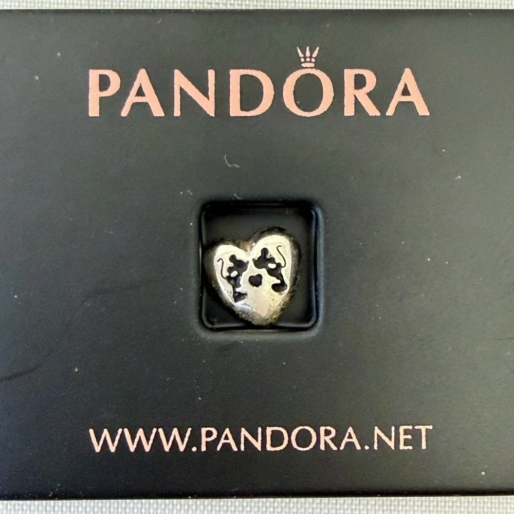 Pandora Sterling Silver Floating Charm Ring size 7.5 - Picture 2 of 2